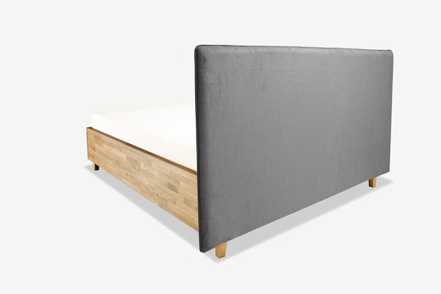 Model 3D łóżka dębowego z pojemnikiem Slim 5